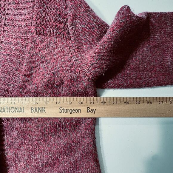 Eddie Bauer Chunky Knit Cardigan Woman's Size Medium Wool Blend Classic Modern - Picture 7 of 10